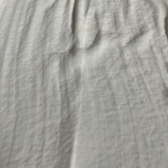 Rebecca Taylor Womens White Silk‎ Beaded Blouse Size 2 Keyhole Back 3/4 Sleeve - Picture 4 of 9